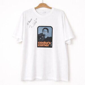 COOKE’S CORNER | Autographed White Graphic Tee Shirt – Men’s Large